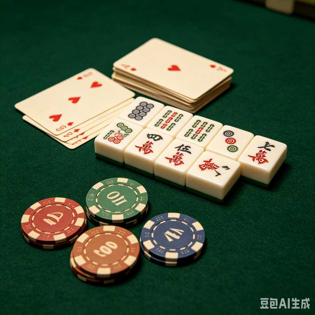 wooden mahjong set